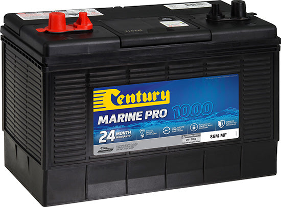 CENTURY MARINE PRO 1000 BOAT 12v BATTERIES 86MF